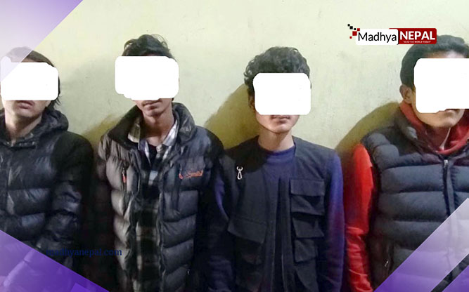 लागु औषधसहित ४ जना पक्राउ 